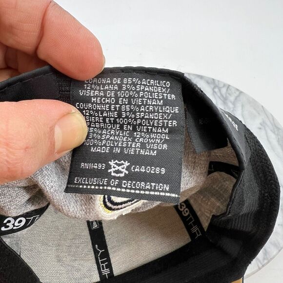 New Era LA Rams Cap Mens M/L Fitted Navy Grey 39Thirty NFL Football Hat - Picture 10 of 12